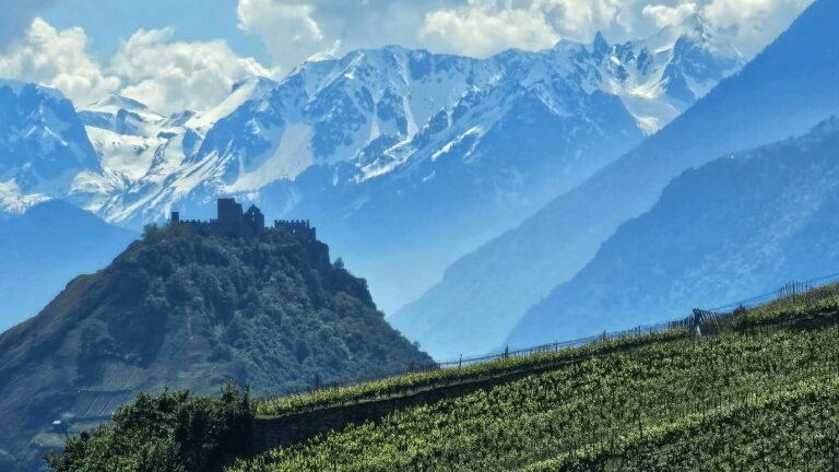 Tourbillon Castle Alps Valais Switzerland