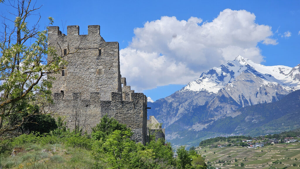 Tourbillon Castle ruins Sion Switzerland